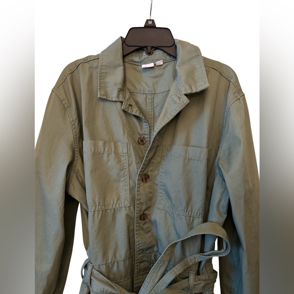 Gap Green Button-Up Romper Belted Size 10‎ - Picture 5 of 6